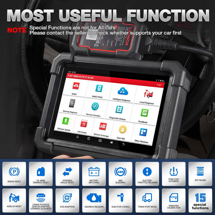 USA EU Warehouse LAUNCH X431 IMMO ELITE OBD2 diagnostic tool Autosleutel Snijmachines with Programmeur for Alle Sleutels Verl
