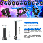10 STKS Heavy Duty Aluminium Podiumverlichting Mount (black) Klem for Moving Head Light/Par Light/Stage Hook for 48-51mm