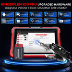 US EU Warehouse KINGBOLEN K10 PRO 10 Inch Tablet ALL system diagnostic Tool ECU coding active test 34 Reset 2 year free Updat