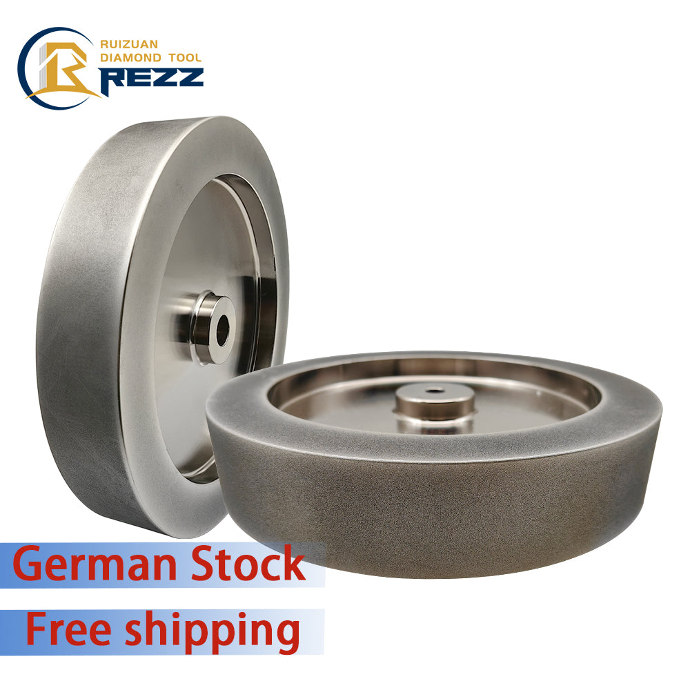 REZZ 250x50x12mm Platte Round Kant Electrolytic Coated Bond CBN Grinding wheel Knives Slijpen CBN Schijf for T7 T8 Workbench Slijpmachine