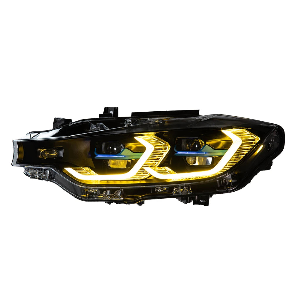 2 pcs AKD autostyling headlight for BMW F30 F35 2013-2019 headlight 320i 325i DRL turn signal High Beam angel eye projectorle