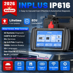 EU Warehouse new XTOOL IP616 EU lifetime free updates car diagnostic tool bidirectional Scanner OBD2 code reader with 34+ Res