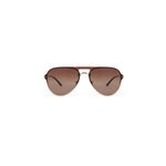 Eris Handle UV400 Unisex Sunglasses Lightweight Vierkant Modieus Montuur gold Transparent colored Lens Lichtblauw/brown/orange Logo