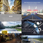 Podofo Mini Dashcam Recorder 170 graden ADAS Auto Video DVR Nachtzicht USB Camera Opnameequipment