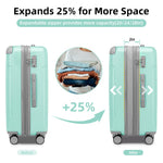 Amerika's best verkochte luggage set, 6-piece with travel bag, fabriekshoge quality, suitable for studenten and persoonlijke travel.