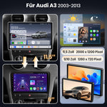Junsun Car-audio touchscreen wireless Carplay Android Car autoradio for Audi A3 8P 2003-2013 autoradio dvd-player hoofdunit with fan
