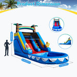 21x9x12FT commercial PVC Inflatable Slide for adults and Kids, outdoor, Garden, Inflatable Water slide with Splash pool, Blower