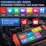 EU Warehouse KINGBOLEN S800 OBD2 Scanner S800 Autoscanner OBD2 diagnostic Scantool with 15 Reset oil brake Gaspedaal Service