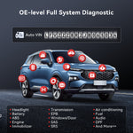 MUCAR Driverscan Bluetooth Auto Detector Full systemscan Bidirectional control OBD2 Diagnostic System Auto Detector
