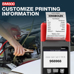 Bm800 Auto Battery Tester With Printer 6V 12V 24V Battery Analyzer Cranking Test & Opladen Test