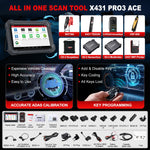 Usa EU warehouse Launch X431 Pro3 Ace Elite Can Fd & Doip Diagnostic Tool machine For All Auto 'S Online ECU coding Obd2 Scan