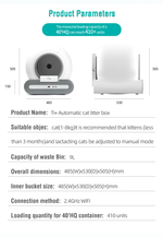 EU Warehouse intelligent automatic litter box Deodoratie Electric Easy Clean te Make 65L Extra Large capacity