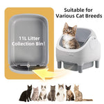 free shipping within the EU. smart app control. Open bovenkant automatic litter box with dual safety sensors and self-cleaning.