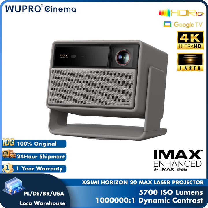 Wholesale XGIMI Horizon 20 MAX 5700 ISO Lumen DLP Laser Projector 4K UHD Home Theater 4+128GB 240Hz Gaming Google TV Projecto