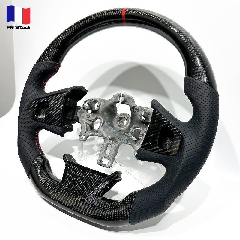Carbon fiber steering wheels in stock in ons European warehouse, fast delivery indoor 7 days. suitable for Renault Clio 4 RS.