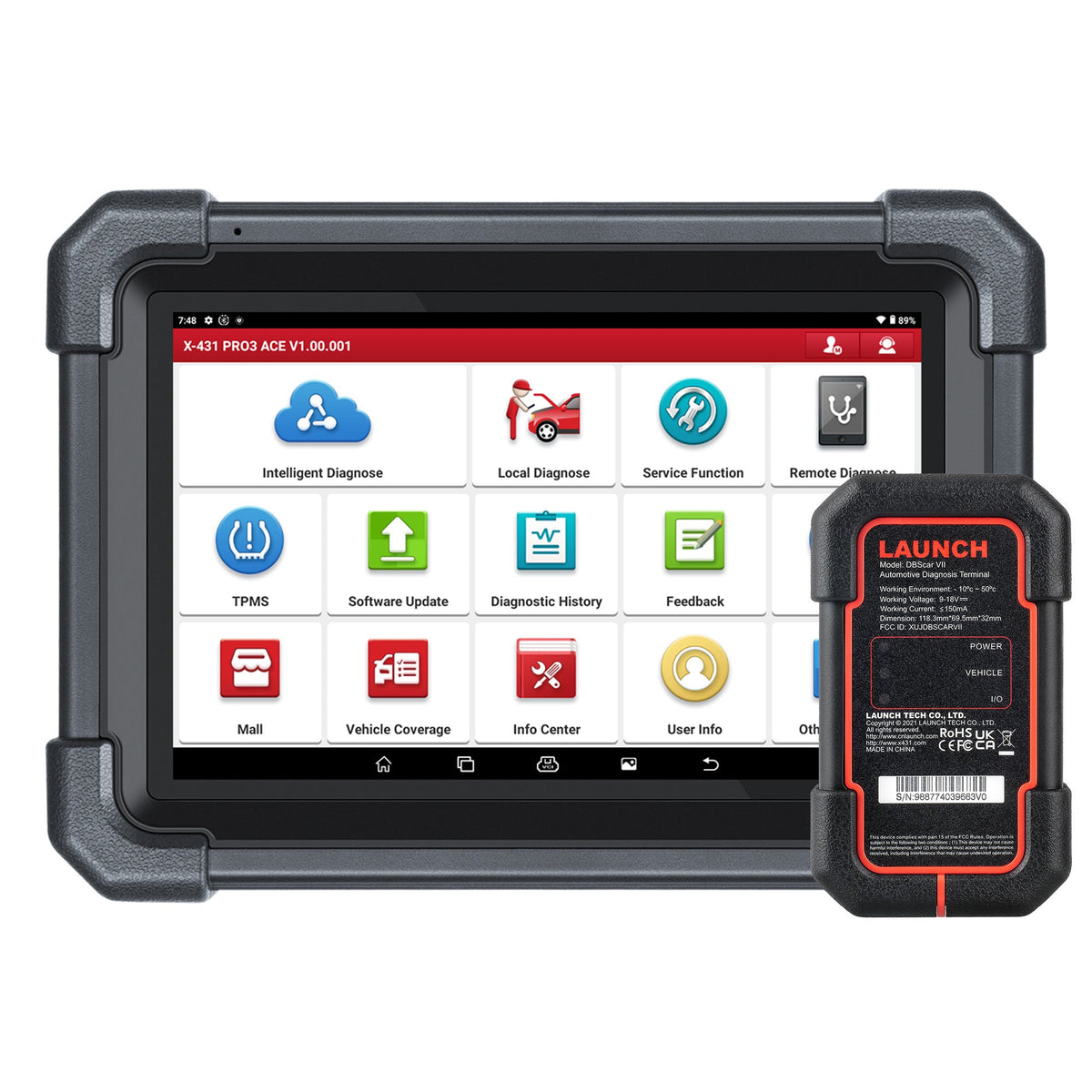 Usa EU warehouse Launch X431 Pro3 Ace Elite Can Fd & DoIP diagnostic tool Machine for all cars 'S Online ECU coding OBD2 Scan