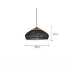 Rattan pendant light rattan chandelier handwoven Boho pendant light for dining room kitchen island living room
