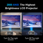 2800Ansi Max 350 "EU stock 4K Videoprojector Lcd Android 12 Cubelite Max 4K Home Theater Wifi Gaming Projector