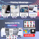 European Warehouse XP600 DTF Printer Printmachine Shaker Dryer DTF machine for Small Businesses A3 33CM Printer
