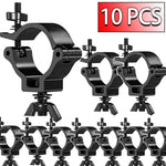 10 STKS Heavy Duty Aluminium Podiumverlichting Mount (black) Klem for Moving Head Light/Par Light/Stage Hook for 48-51mm