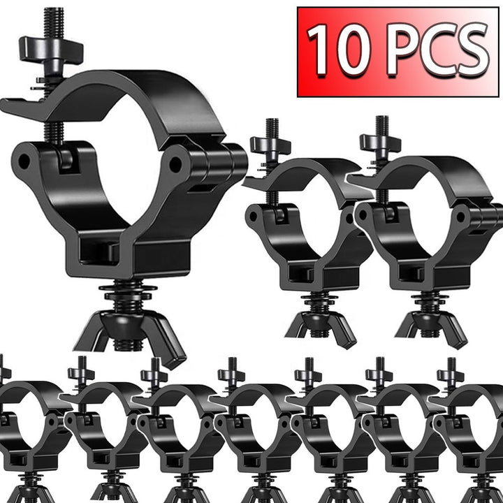 10 STKS Heavy Duty Aluminium Podiumverlichting Mount (black) Klem for Moving Head Light/Par Light/Stage Hook for 48-51mm