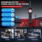 2026 new KINGBOLEN ECT300 Auto electrical circuit tester 12V 24V Auto Spanningstest Power Probe Tester with 32FT Kabel