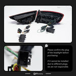 AKD LED tail lights for Audi A3 heldere lens new staat tail light upgrade for modeljaren 2013-2019 free shipping to the buitenland