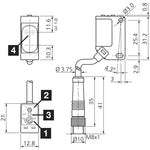 OH31K200N3-K-T3 Diffuse sensor with background suppression, efficient sensors for detecting of objecten