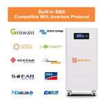 EU Stock 15kWh solar-energy Storage battery With Wheels 51.2V 300Ah Lithium Solar battery Smart BMS home energy Storage battery