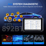 2025 MUCAR 892BT Auto Diagnostic tool AI OBD2 Scanner All-system Auto Scan tool ECU coding 34 Reset Service Lifetime free upd