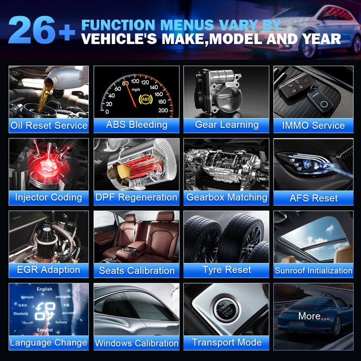 2026 KINGBOLEN K6 Pro Elite OBD2 diagnostic tool Scanner TPMS Reset ECU coding with free Cadeau EL50448