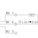 OH31K200N3-K-T3 Diffuse sensor with background suppression, efficient sensors for detecting of objecten