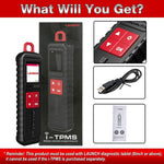 LAUNCH X-431 ITPMS Handheld TPMS Service Tool works with X-431 scanner or I-TPMS APP. Supports all 315/433MHz sensors.