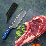 7 Inch Cleaver Kitchen knife Stainless steel Groentehakkoks Knife Ultrascherpe Kookmessen For Restaurant, Geschenkdoos