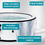 Large round hot tub for indoor and outdoor, inflatable, with luchtbellenmassage, for 2, 4 or 6 persons, .