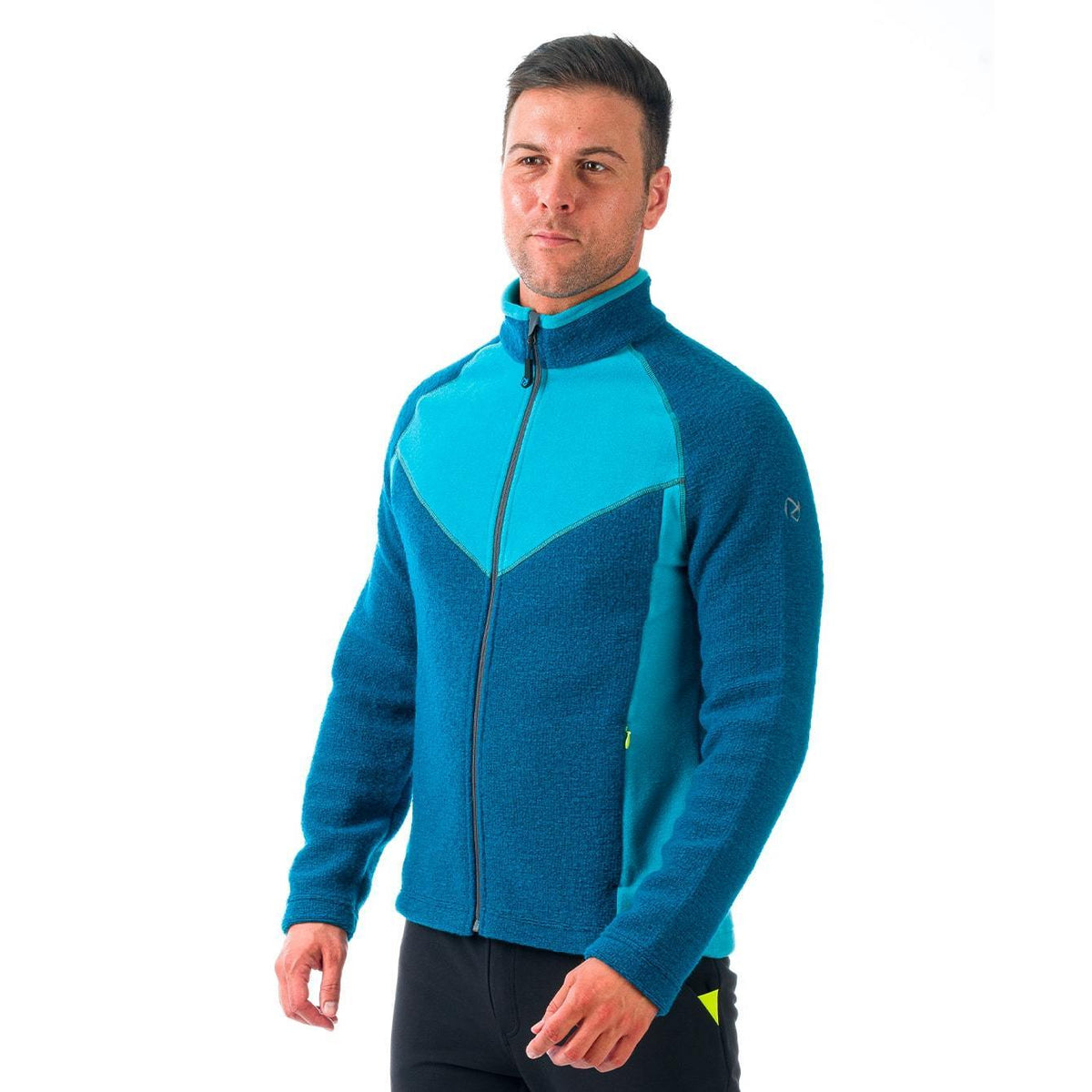 Pilaz Coated Polyester Fleece Men Polartec Windproof And Warm Hood Jacket with stand collar Autumn print Fur decoration