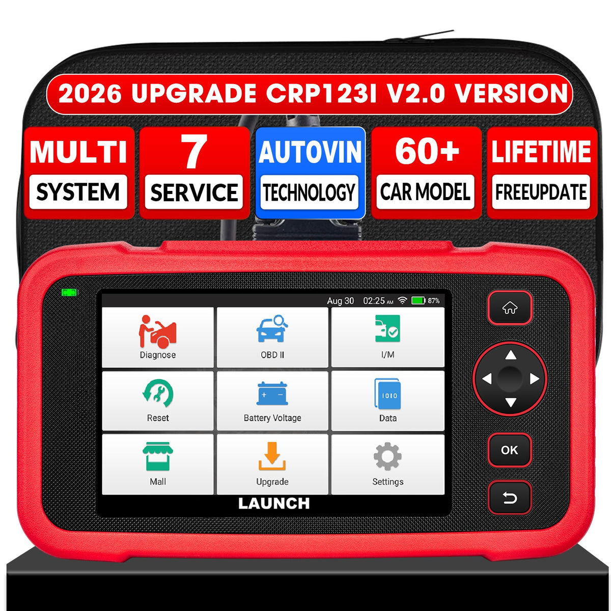 LAUNCH Latest CRP123I V2.0 Four-system OBD2 Scanner Auto Diagnostic tool Auto machine Engine analyzer