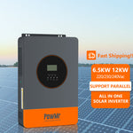 PowMr EU Warehouse 6.2KW 6.5KW 230Vac Dual AC Output Design supports tot 9 units parallel schakelen Pure Sine Wave Solar Inve