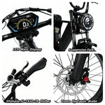 20 inch folding electric bicycle Ebike frame E-stads electric road bike folding mountainbike durable smooth brake fast charging