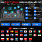 LAUNCH 2026 Version X431 Pro V5.0 BT OBD2 Scanner Auto full-system diagnostics Tool as PROS V5