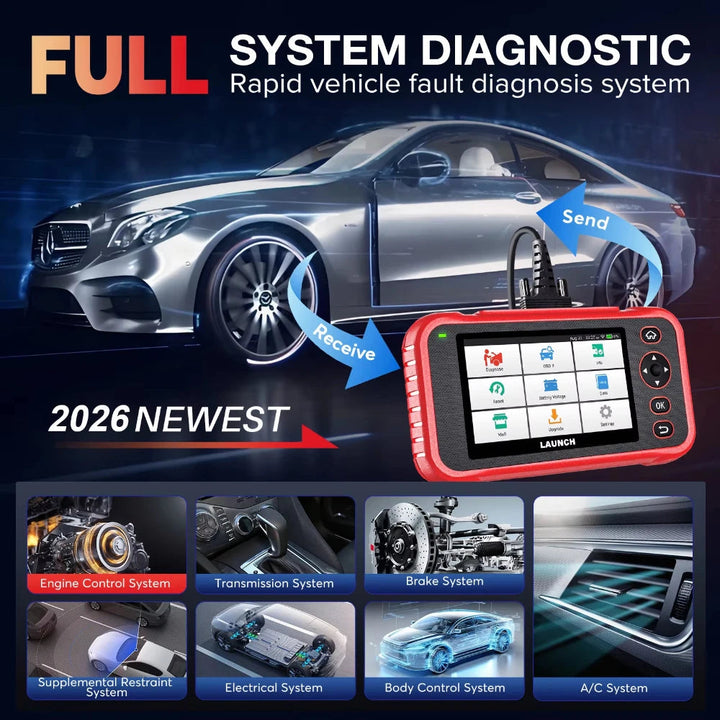 CRP123E PLUS diagnostic Magic PLUS Verbeterde Editie full system OBD2 Foutcode reader lifetime Updatee professional Niveau