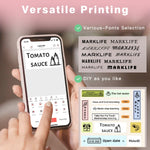 Marklife P50 thermal labelprinter - no ink/toner nodig, USB-interface, 58 mm paper, battery inbegrepen, suitable for small bedrijven and home use