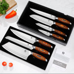 WILDMOK professional 7-piece chef knife set for home and professional kitchens, German steel, knives with sharp blades