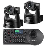fast delivery Fomako Ptz Camera 30x Bundle Hdmi 3G-Sdi Ip Poe Hdmi Camera Church (2 pcs) + Poe Ip Ptz Camera Controller