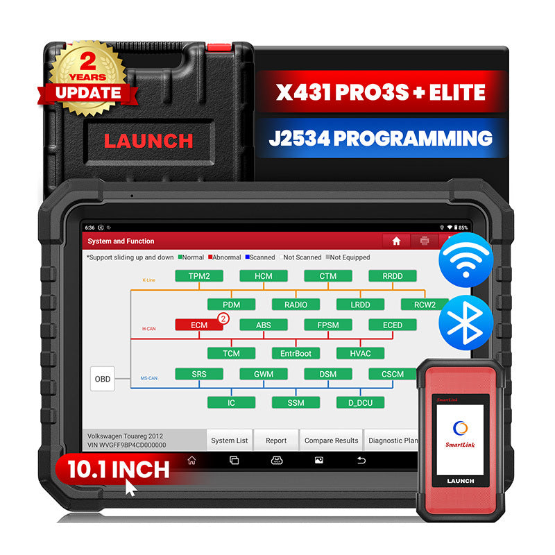 US EU Warehouse Launch X431 PRO3S+ ELITE All System Automotive Scan Tool with SmartLink 2.0 connector, vergelijkbaar with X43
