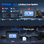 EU Warehouse new XTOOL IP616 EU lifetime free updates car diagnostic tool bidirectional Scanner OBD2 code reader with 34+ Res