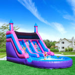 Commercial PVC dual-lane inflatable water slide