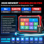 USA EU Warehouse KINGBOLEN K8 PRO Professional Automotive Diagnostics Tool machine CANFD DOIP OBD2 Scanner