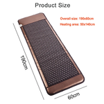 190*60cm Jade Toermalijn Mat with Heater Thermal Healing Massage Mattress Frequentiemat for soft Spa Massage home