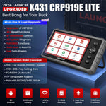 Usa EU warehouse LAUNCH Crp919e Lite Bidirectional Scan tool All-system Auto Diagnostic machine upgrade of Crp909x